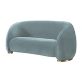 โซฟาผ้าสีน้ำเงิน